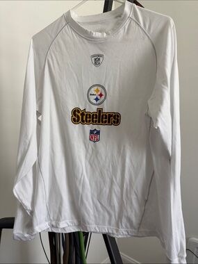 NFL White Pittsburgh Steelers Long Sleeve Tee